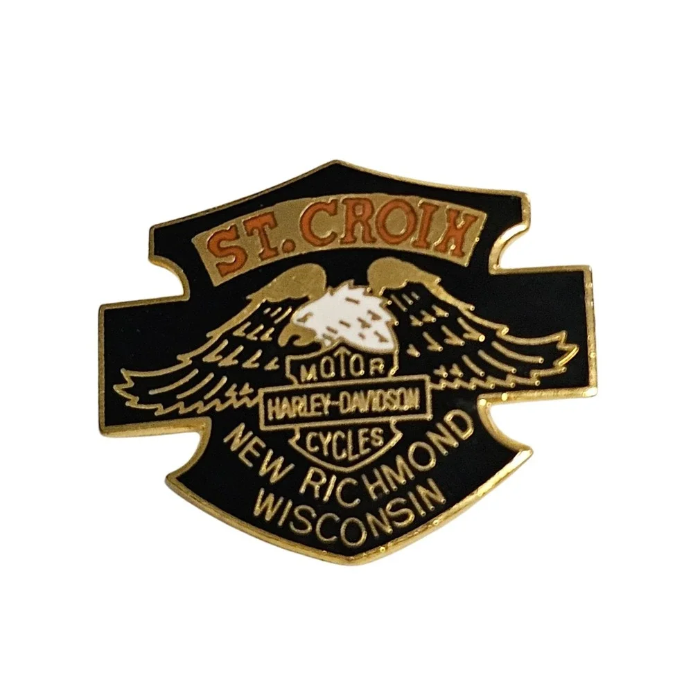 Harley-Davidson St. Croix Pin New Richmond Wisconsin Biker‎ Lapel